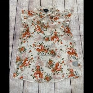 Mossimo Sheer Floral blouse